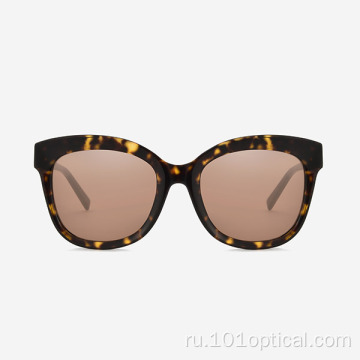 Женские солнцезащитные очки из ацетата с режущей кромкой кошачьего глаза